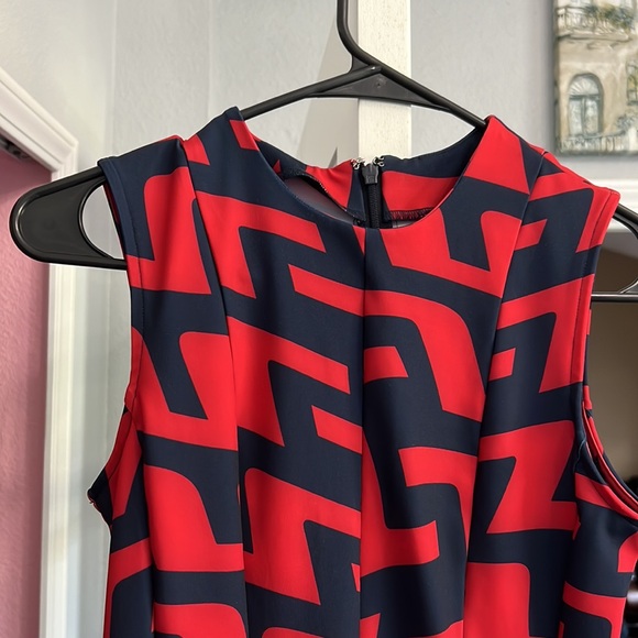 J. Lindeberg red and navy patterned Jasmin athletic dress - NWT - Picture 2 of 6